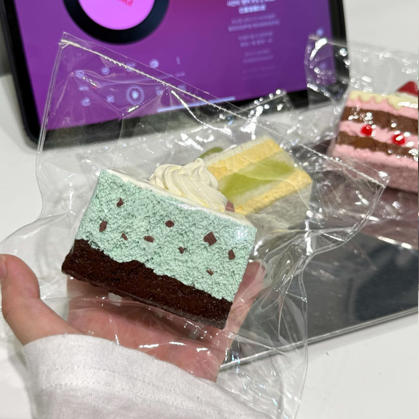 ミントチョコクリームケーキ(スクイーズ)