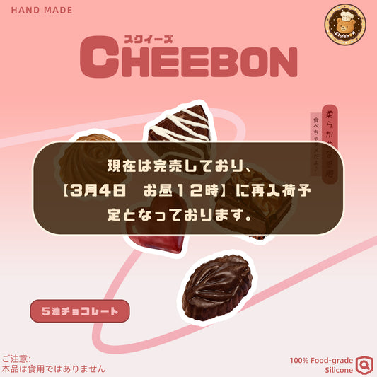 贅沢５連チョコレート（スクイーズ）