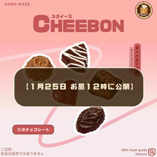 贅沢５連チョコレート（スクイーズ）